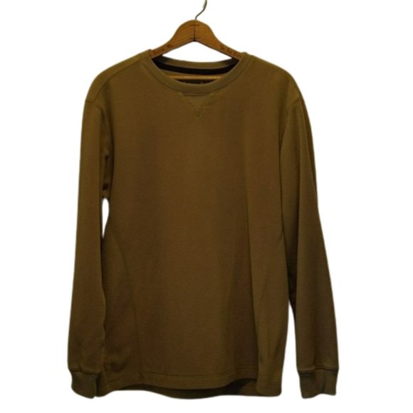 GH Bass Earth Men's Size M Long Sleeve Plush Pull Over Shirt - Picture 1 of 7